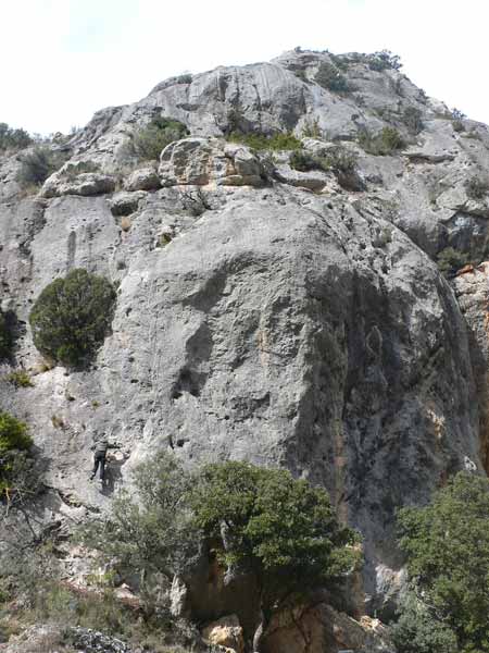 En la base de la ferrata 