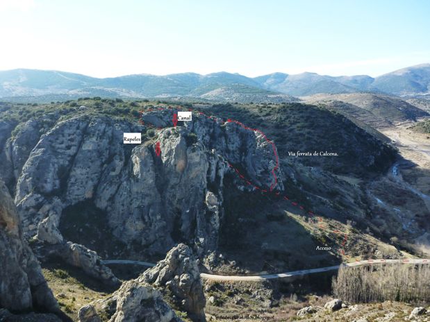 Zona de la ferrata (© Montañismo para todos) 