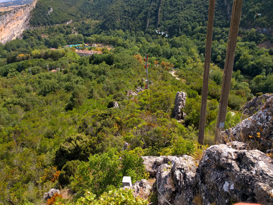 Vista atrás desde el inicio de la segunda parte 