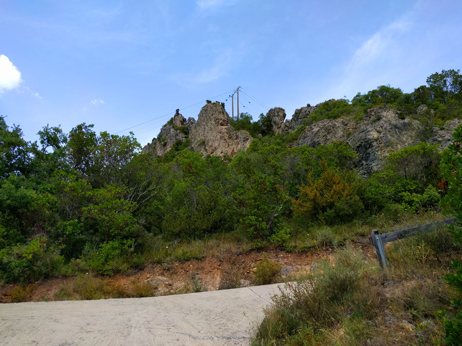 Inicio de la cresta desde la rampa de aproximación 