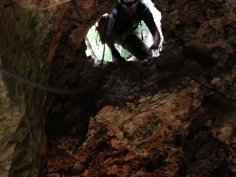 La entrada de la cavidad 