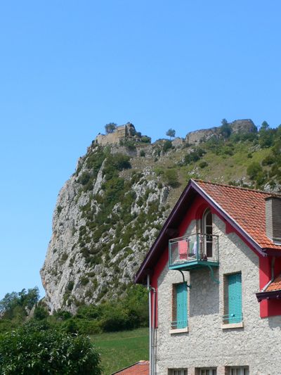 Castillo de Roquefixade desde la Gite 