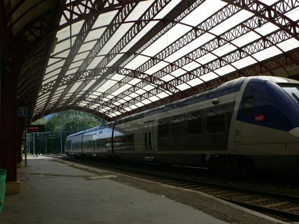 Nuestro tren de regresos a casa :( 