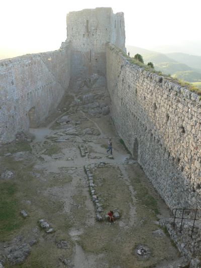Vista desde la muralla del Castillo de Montsegur 