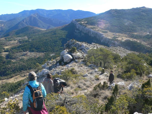 Caminamos cerca de los riscos 