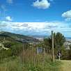 Vistas al Tibidabo desde Sant Pere Màrtir / Ruta en Bici La carretera de les Aigües desde Torre Baró a Sant Pere Màrtir 
