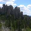 Las Cathedral Spires desde el sendero nº 4 / Ruta a pie Black Hills | Harney Peak | Cathedral Spires 
