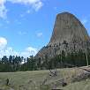 Devils Tower cara sur / Ruta a pie Devils Tower 