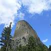 Devils Tower cara sur I / Ruta a pie Devils Tower 