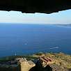 Vistas desde el interior de la caseta dels Alemanys / Ruta a pie Ronda de Portbou 