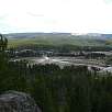 La explanada del Old Faithful desde el mirador Observation Point / Ruta a pie Yellowstone | Old Faithful 