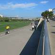 Salimos por el Parc Fluvial del Besòs 