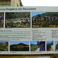 Plafón informativo de la vía ferrata 