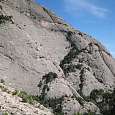 Vistas del serrat de la Pastereta bajando hacia el Clot de la Mónica 