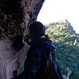 Interior de la cueva y el Castillo d