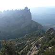 Vista al Coll del Miracle y la zona dels Frares Encantats 