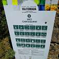 Cartel de inicio del camino equipado del Castell de Segura 