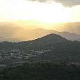 Puesta de sol en direcci&oacute;n Molins de Rei 