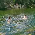 Chapuzón en el lago 