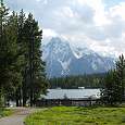 Vistas a las Tetons desde Colter Bay -inicio del camino- 
