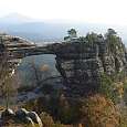 El arco de Pravcická visto desde el mirador 