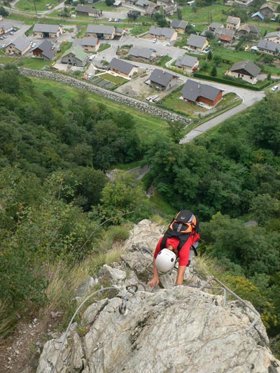 Tramo en descenso y vistas a Pontamafrey-Montpascal 