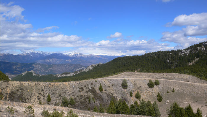 Vista atrás a la cresta de Conangle 