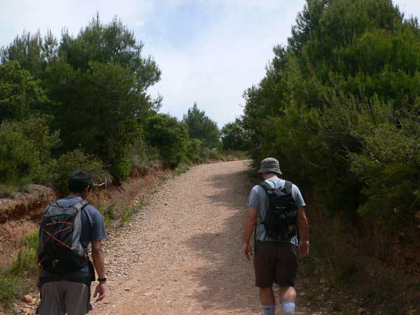 Inicio de la subida desde Can Maçana GR-172 
