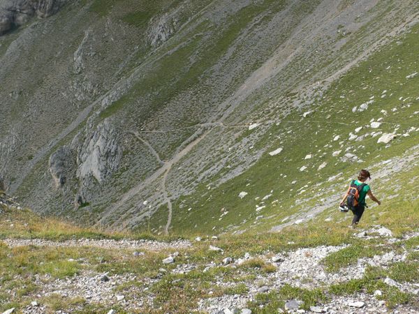 Bajando por el GR-50 Chemin du Roy 