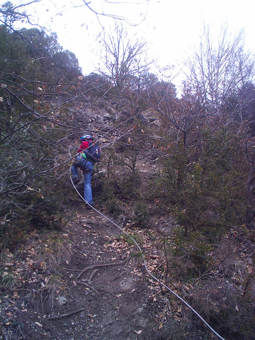 Paso equipado en el regreso 