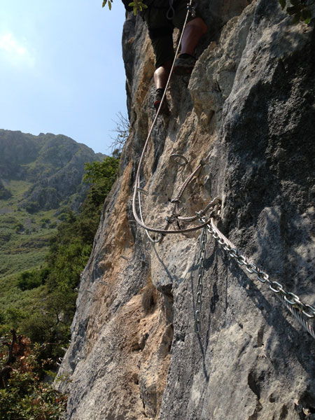 Pasos equipados con grapas circulares 