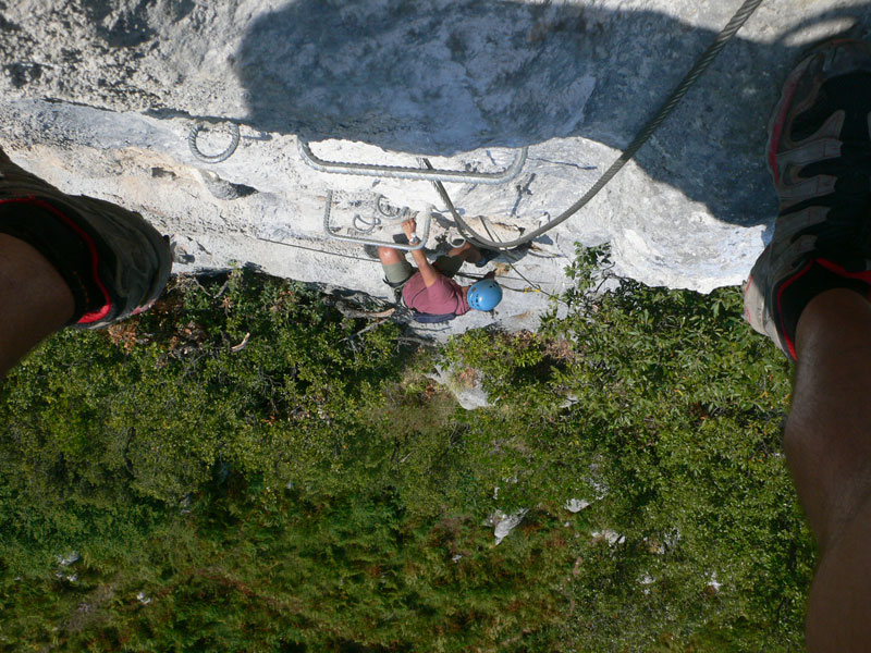La vía se pone vertical 