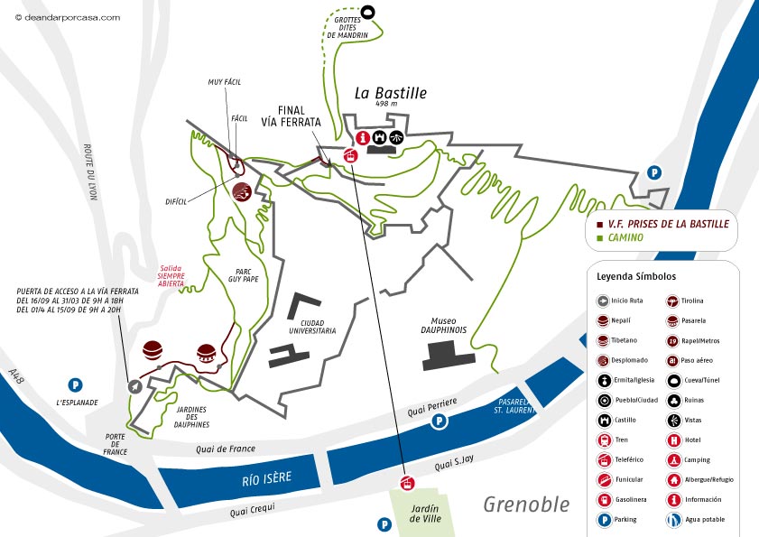 Croquis de la ruta 