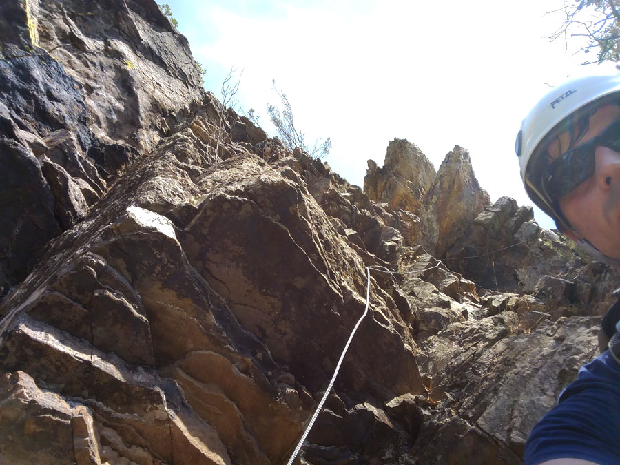 Salida de la vía ferrata 