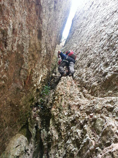 Primer tramo de roca (© Juan & Yolanda) 