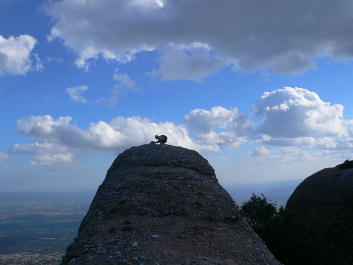 En la cima de la Miranda dels Ecos 