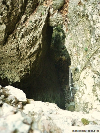 Salida del paso del bloque (© Montañismo para todos) 