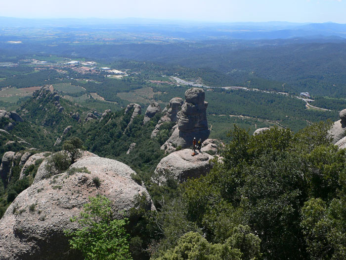 Vista del serrat de la Portella 