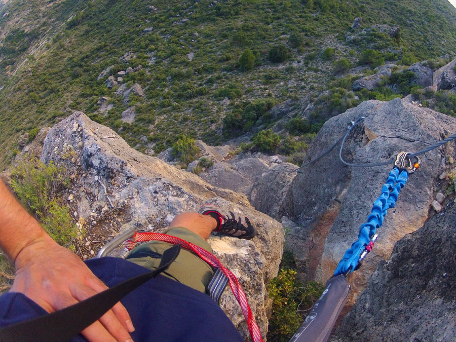 El tramo desplomado visto desde arriba 