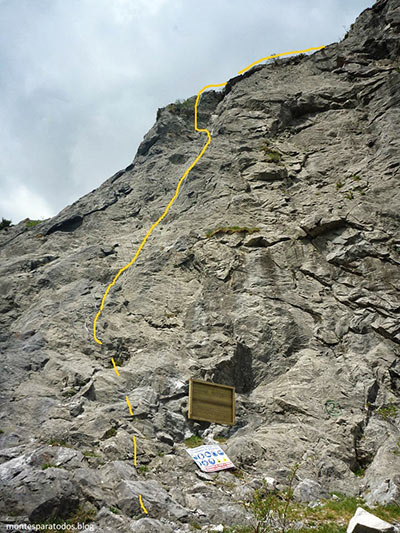 Primera parte de la ferrata 