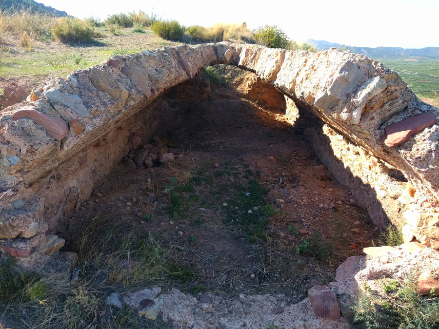 Cisterna de origen musulmán en ruinas 
