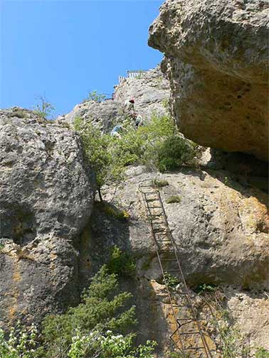 Inicio del camino equipado hasta el mirador 