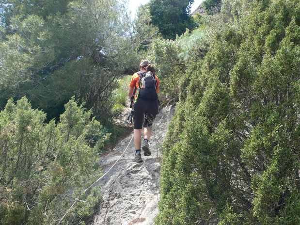 La segunda cuerda en un flanqueo fácil 