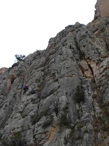 Tercer tramo el más largo y aéreo de la ferrata 