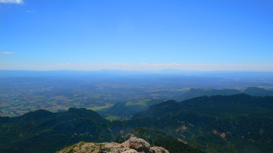 Panorámica Sur-Oeste desde la cima del Cogulló d