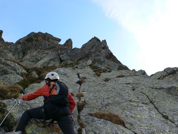 Primer resalte dels Isards-derecha (ferrata fácil+) 