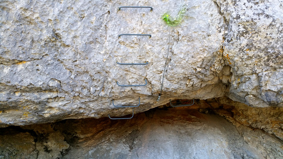 Detalle del boulder del cuarto tramo 
