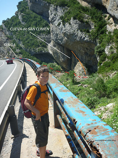 La cueva vista desde el 2º viaducto (© Montes para todos) 