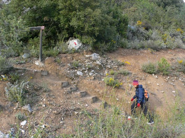 Inicio del camino seguimos el GR-1 