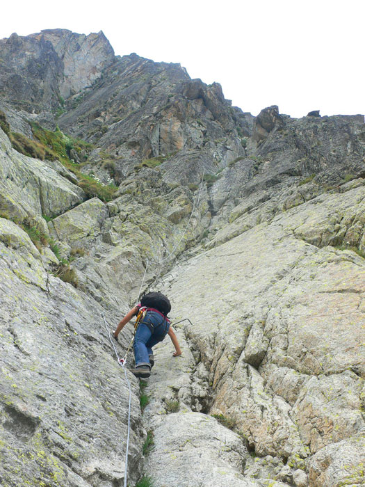 Inicio de la vía ferrata 